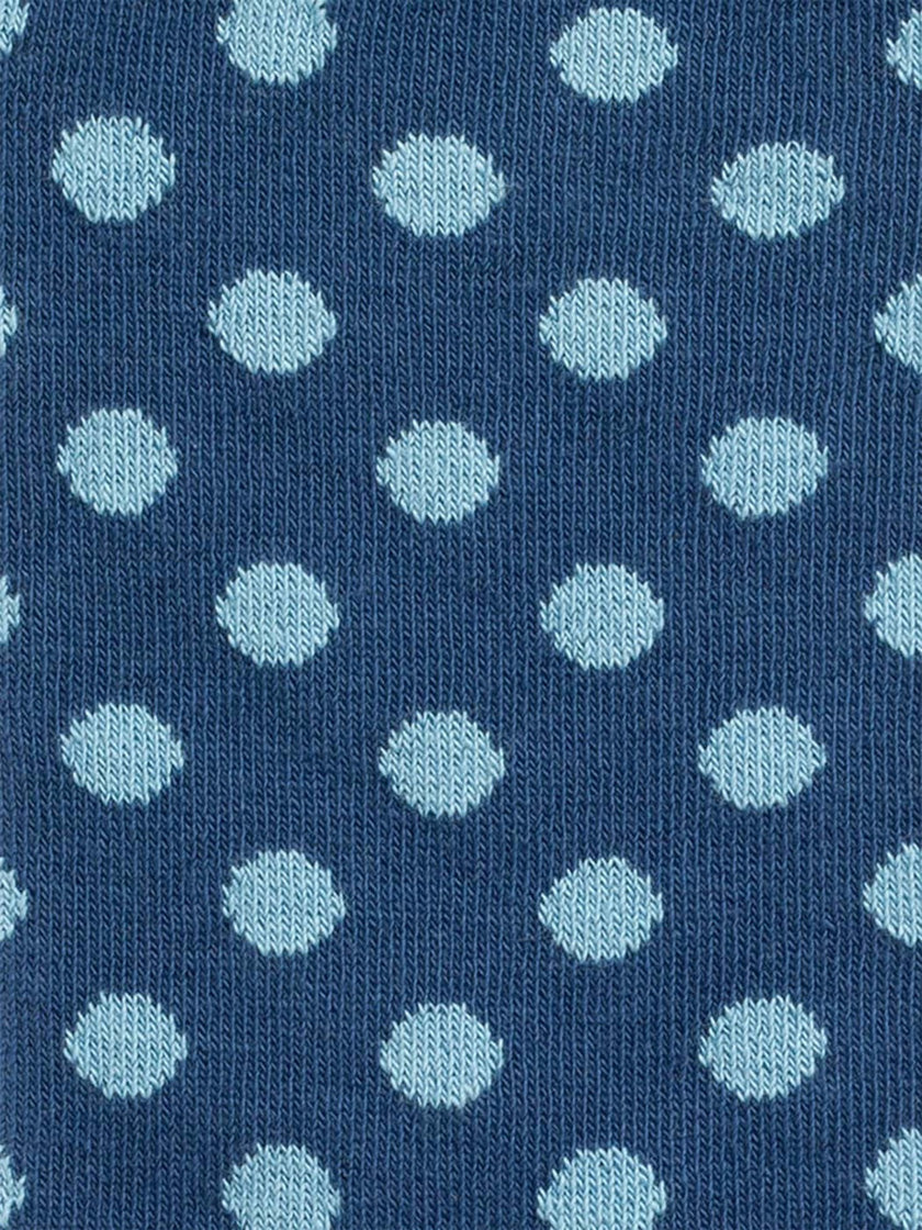 Socken «Big Blue Dots» von DILLY SOCKS