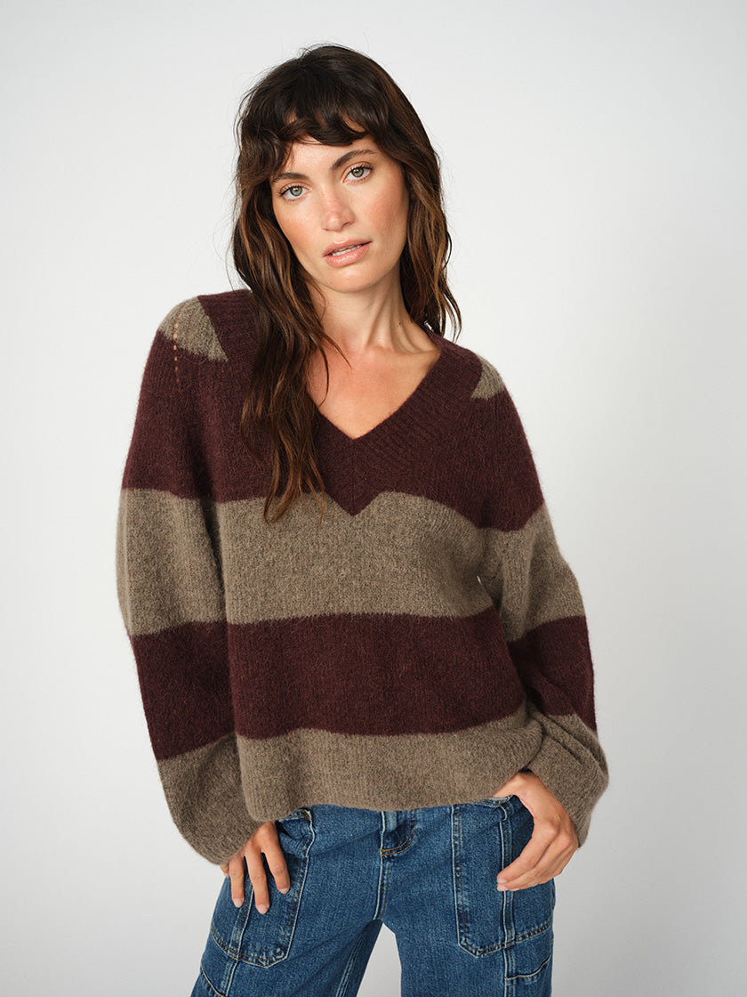 Strickpullover «Taci V Knit» von MOS MOSH