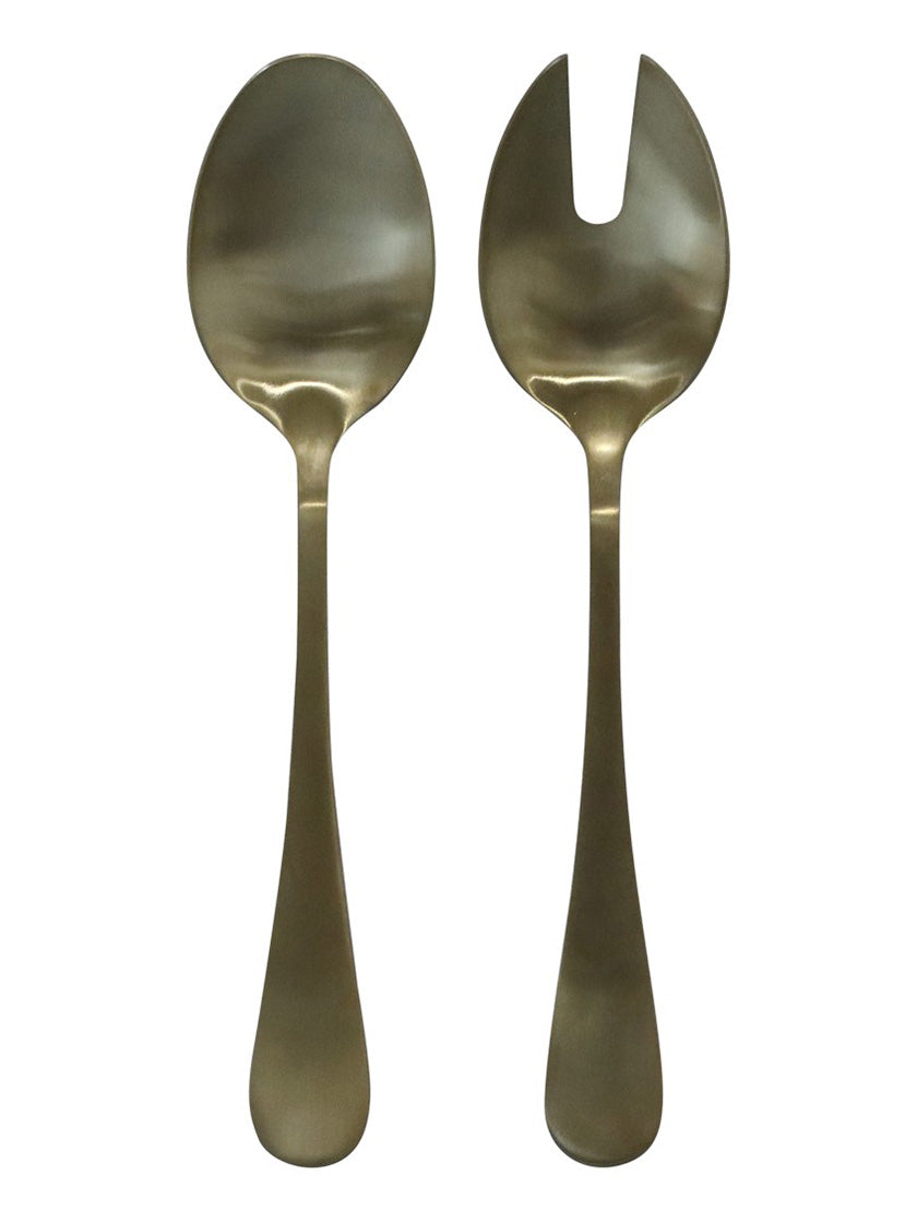 Couverts à salade «Gold»