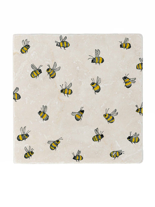 Sous-verre «Essaim d'abeilles»