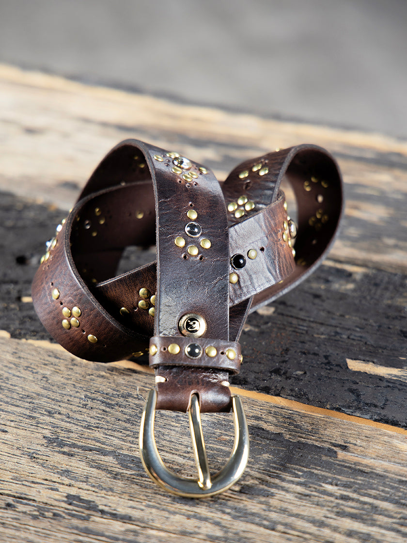 Ledergürtel «Vera Gold» von B-BELT