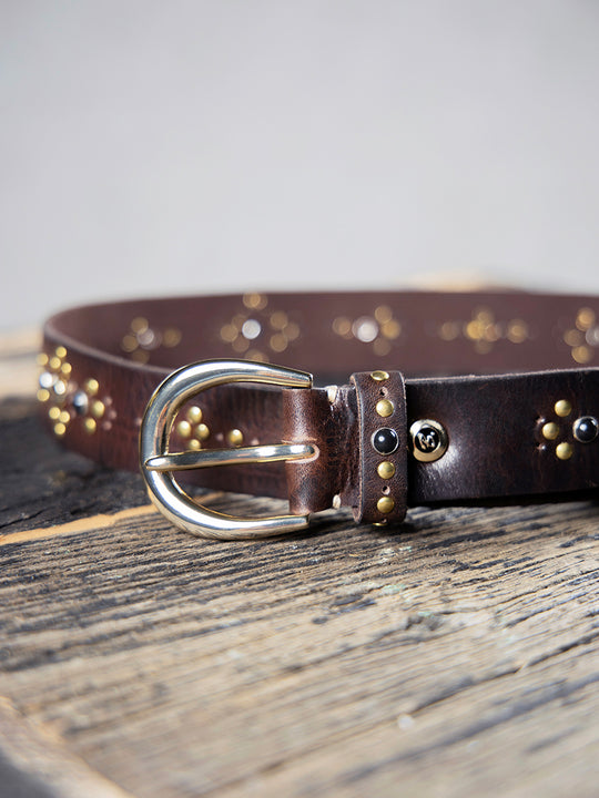 Ledergürtel «Vera Gold» von B-BELT