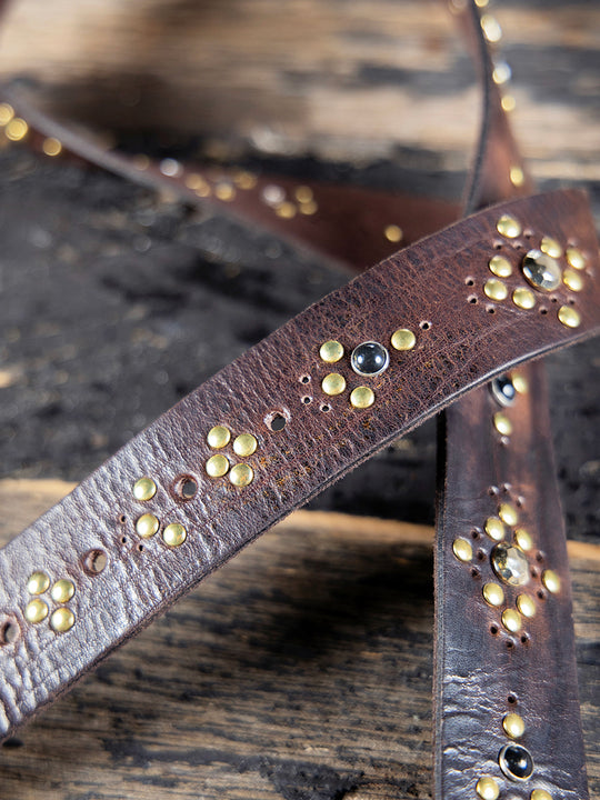 Ledergürtel «Vera Gold» von B-BELT