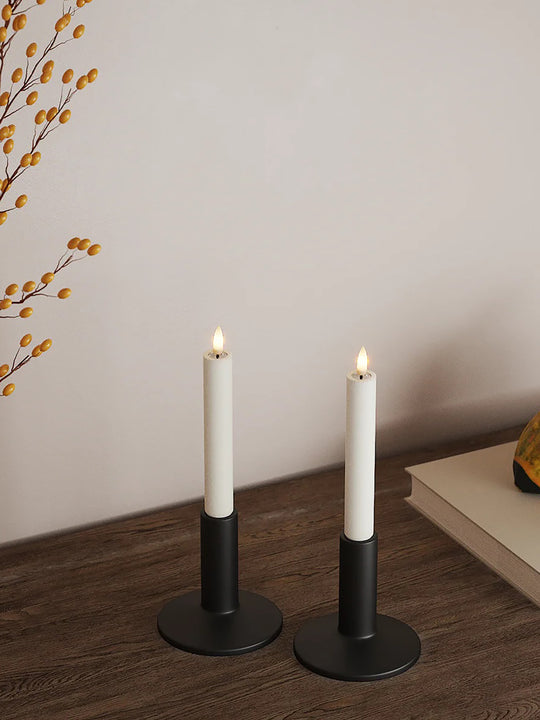 Bougie LED en forme de bâtonnet, 15 cm, lot de 2