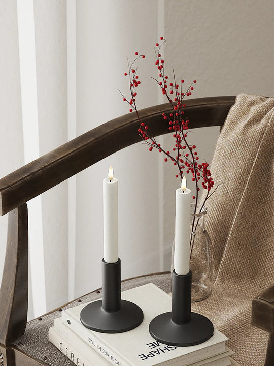 Bougie LED en forme de bâtonnet, 15 cm, lot de 2