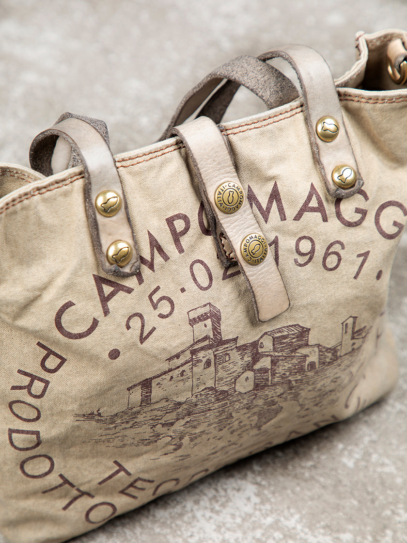 Canvas Shopping Bag  «Teodorano» von CAMPOMAGGI