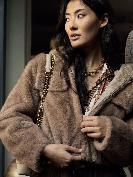 Jacke «Fake Fur» von SENS UNIQ