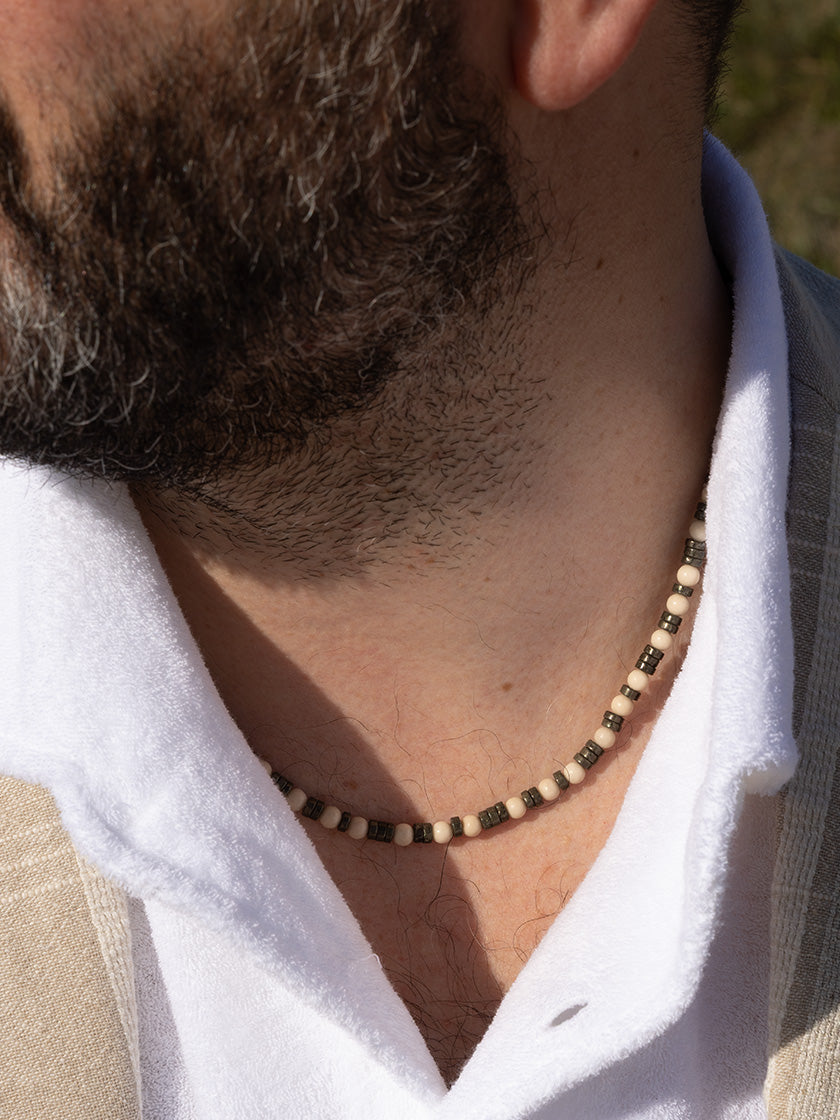 Collier «Levy beige» de CORAZON