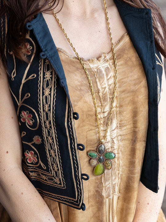 Halskette «Naira grün» von CORAZON