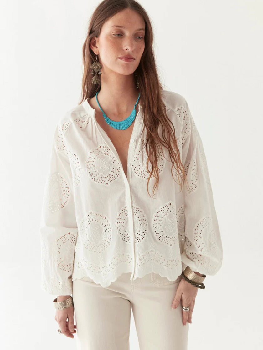 Bluse «Margaret» von MAISON HOTEL