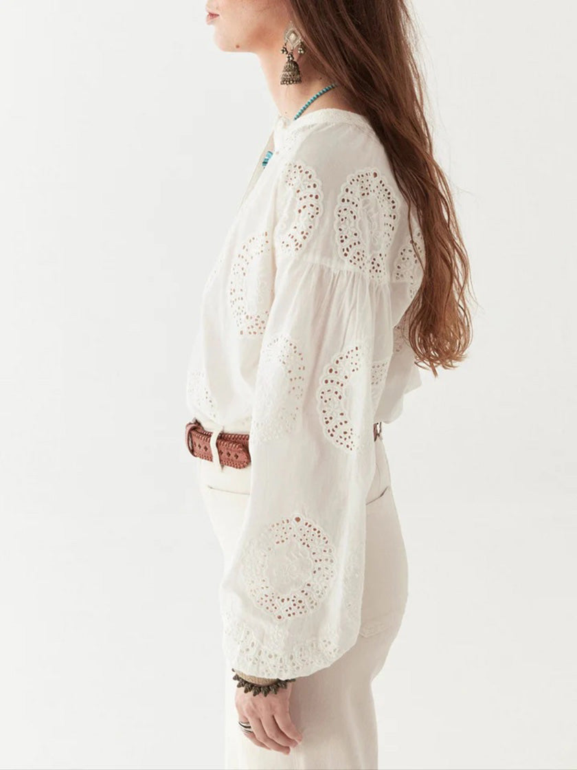 Bluse «Margaret» von MAISON HOTEL