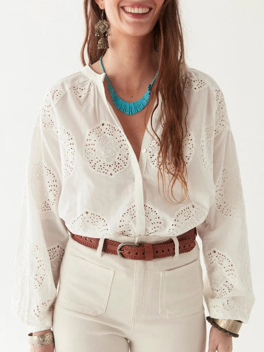 Bluse «Margaret» von MAISON HOTEL