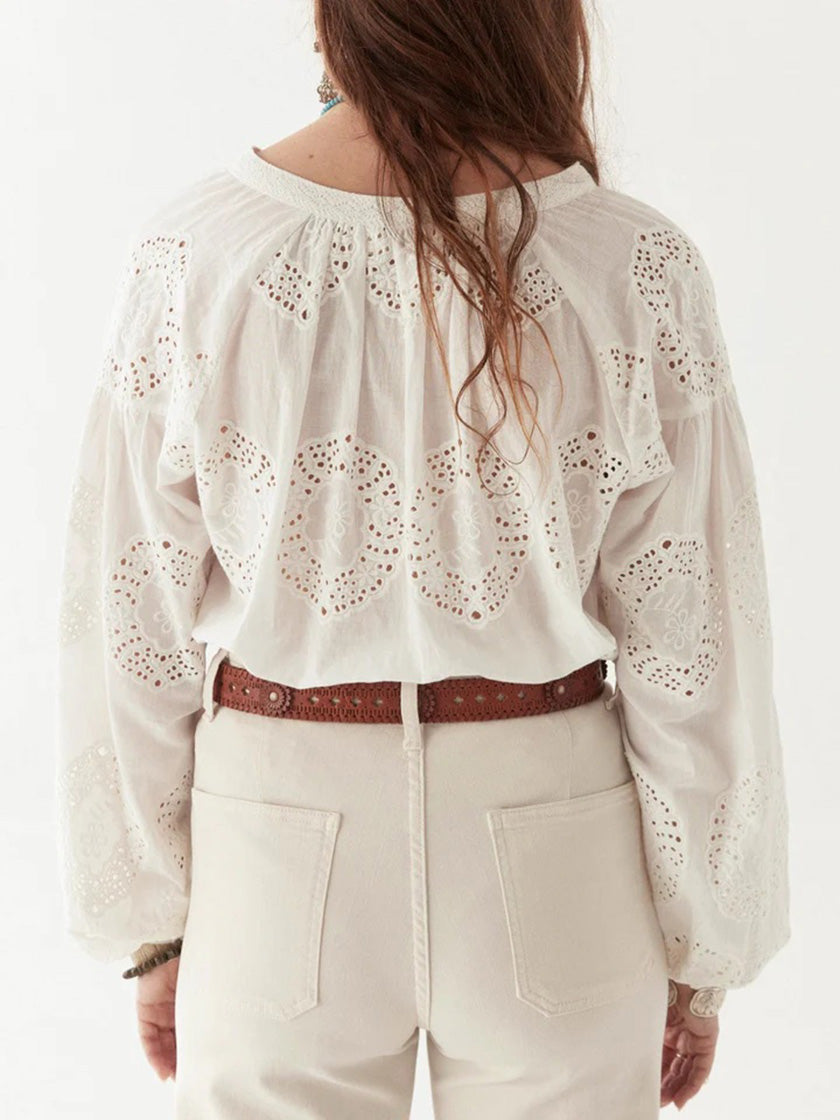 Bluse «Margaret» von MAISON HOTEL