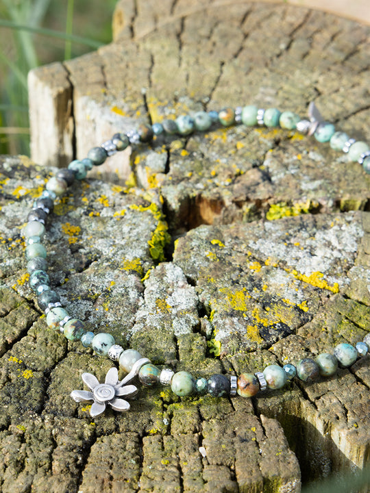 Bracelet de cheville « Floris argent » de CORAZON