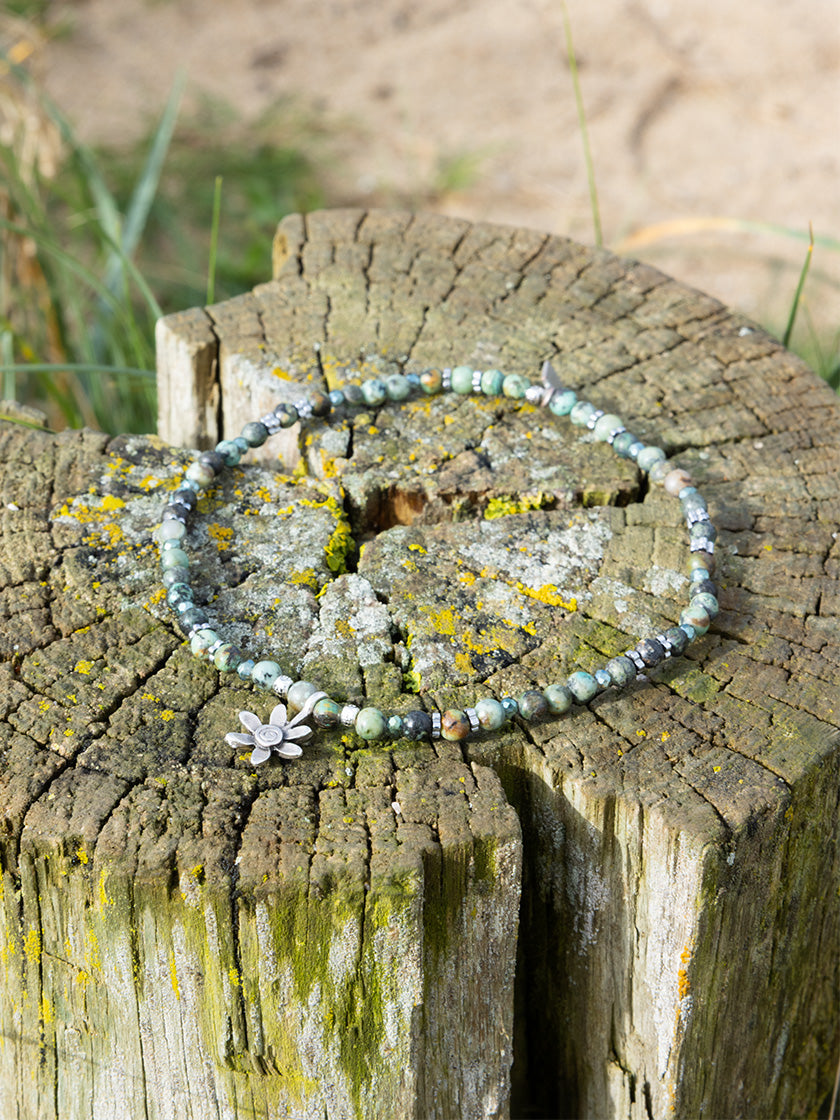 Bracelet de cheville « Floris argent » de CORAZON