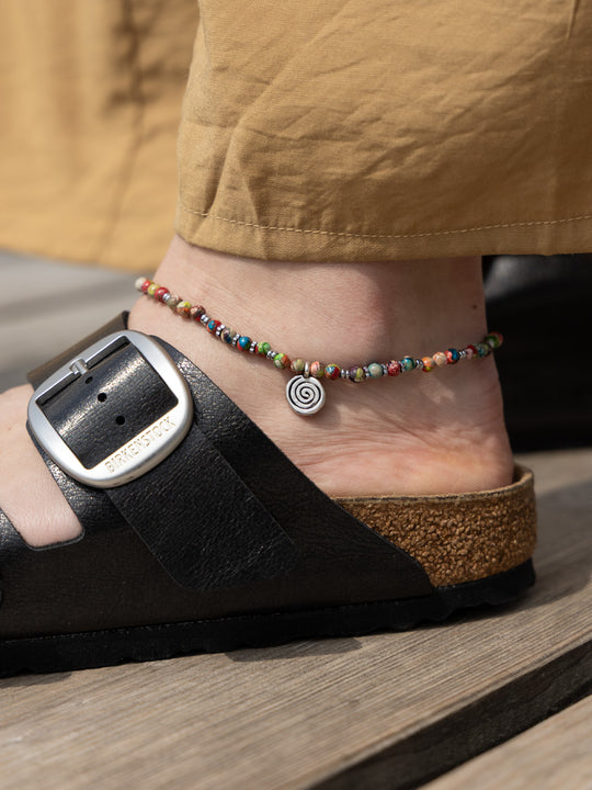 Bracelet de cheville « Spirali argent » de CORAZON