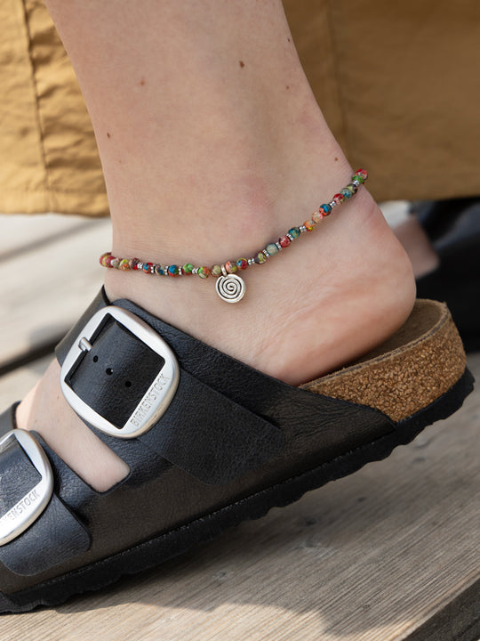 Bracelet de cheville « Spirali argent » de CORAZON