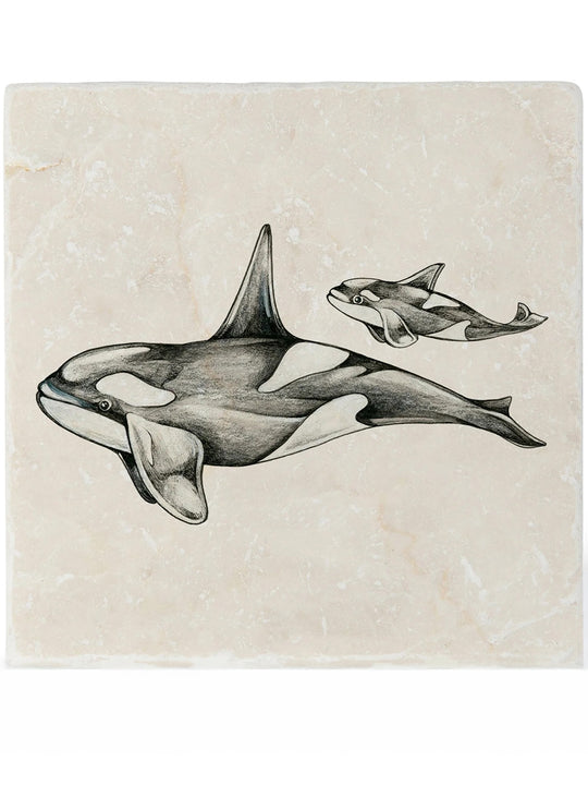 Untersetzer «Orcas» von LIGARTI