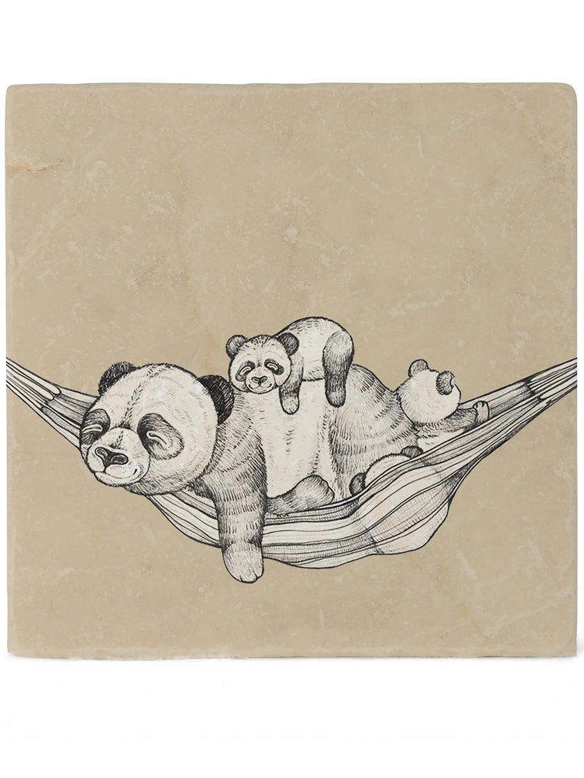 Sous-verre « Pause panda »