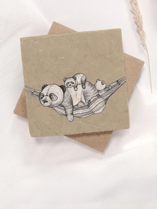 Sous-verre « Pause panda »