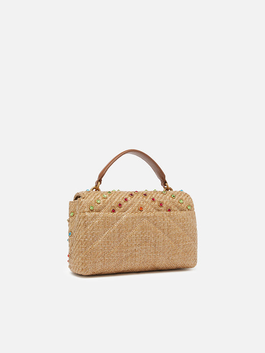 Tasche «Love Lady Puff Mini Rafia» von PINKO