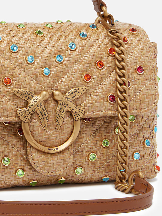 Tasche «Love Lady Puff Mini Rafia» von PINKO