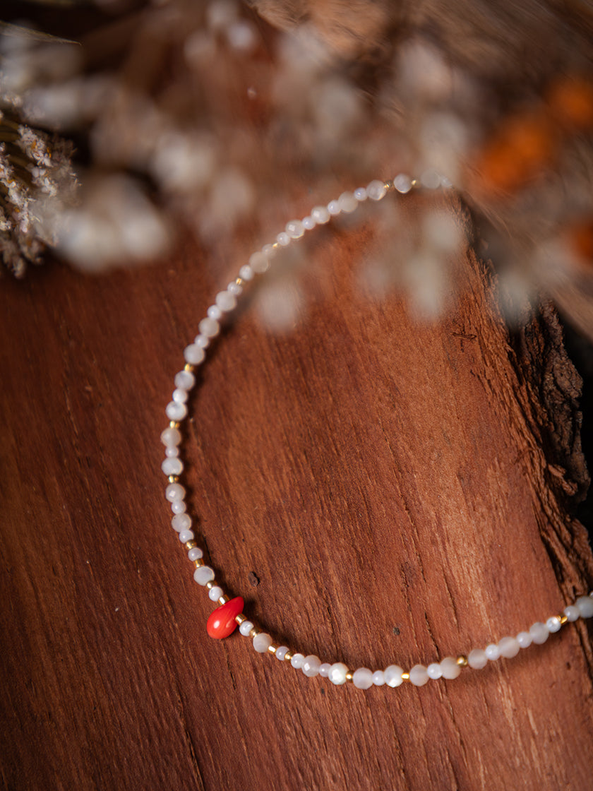 Halskette «Coralis weiss» von CORAZON
