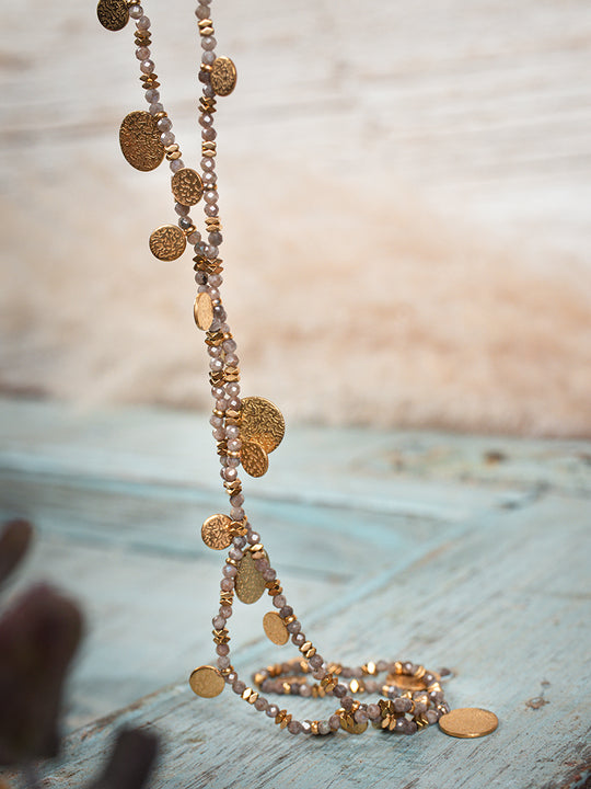 Collier «Galaxy taupe» de CORAZON