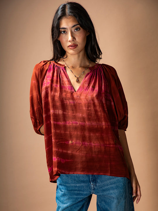 Seidenbluse «Rosalina» von COFUR