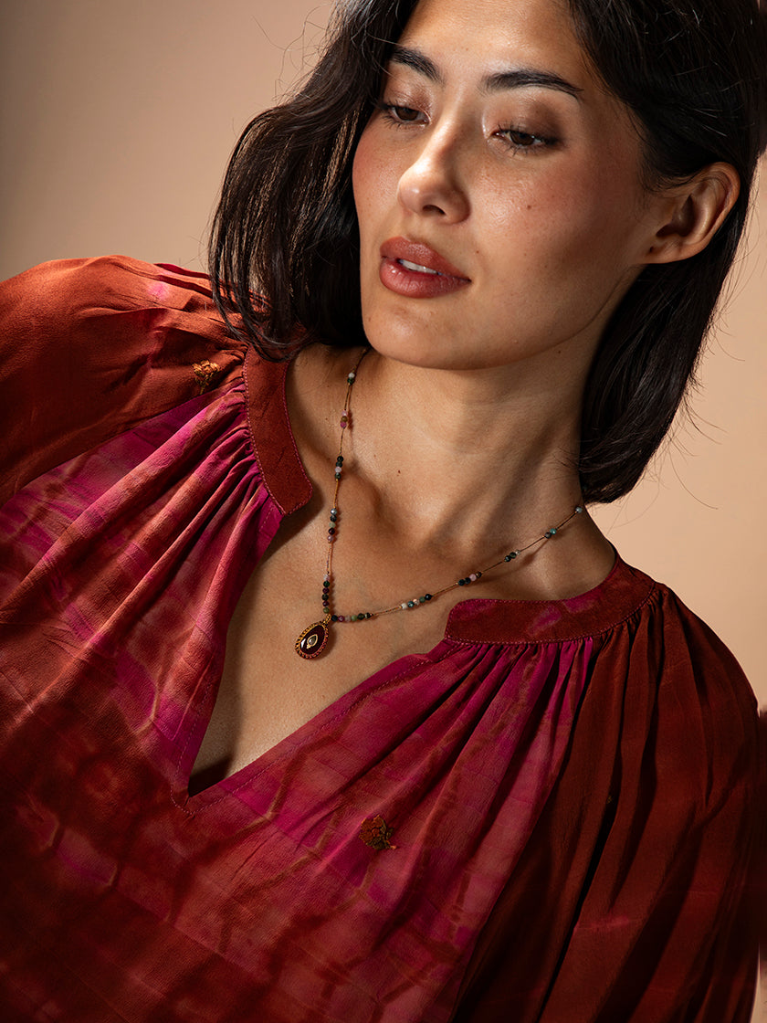 Seidenbluse «Rosalina» von COFUR