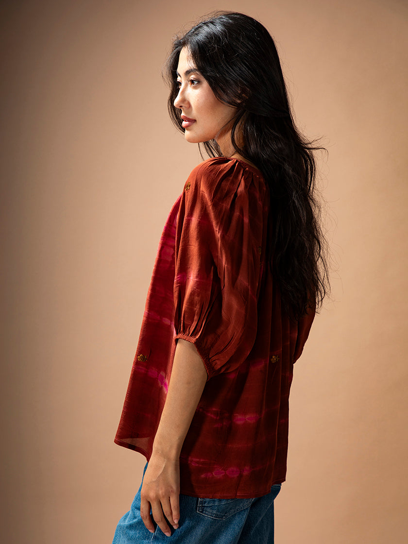 Seidenbluse «Rosalina» von COFUR