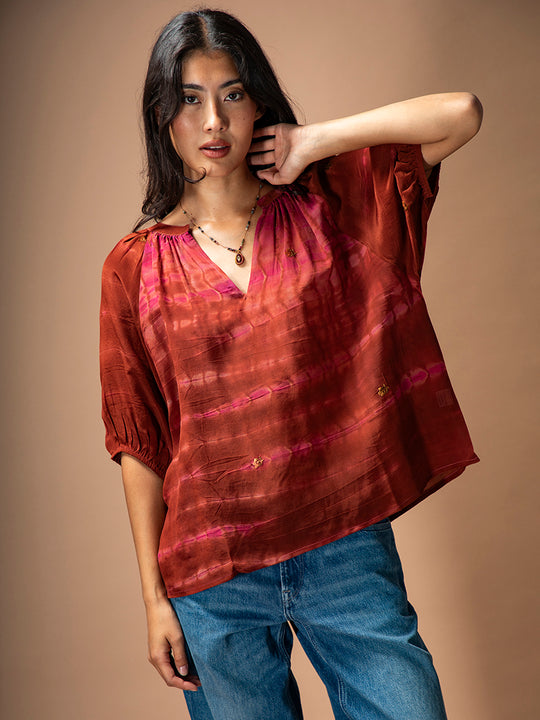 Seidenbluse «Rosalina» von COFUR