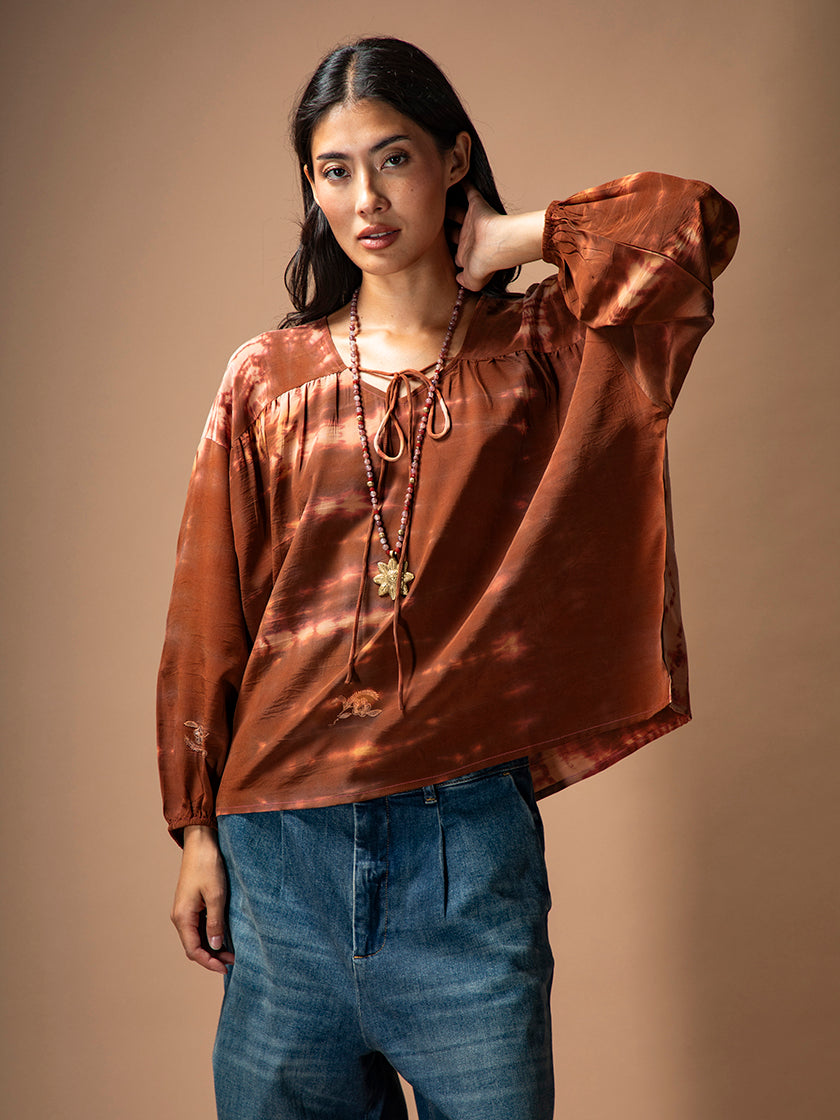 Seidenbluse «Jaipur» von COFUR