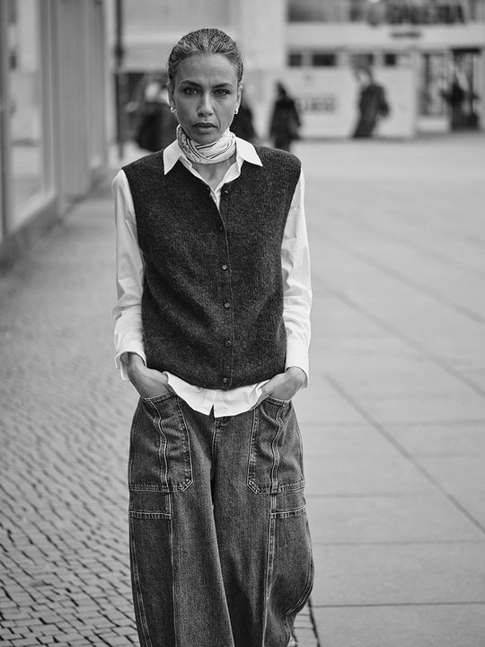 Weste «Almine Thora Knit» von MOS MOSH