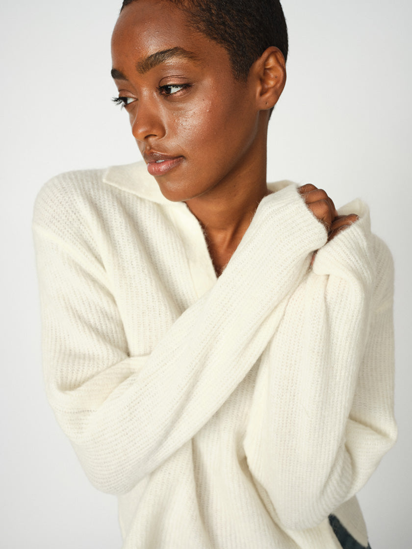 Pullover «Thora Aidy Polo Knit» von MOS MOSH