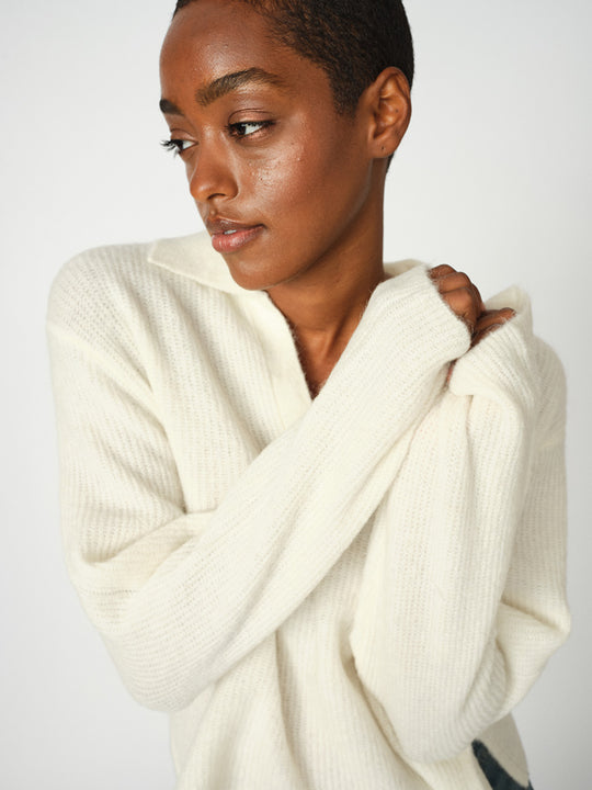 Pullover «Thora Aidy Polo Knit» von MOS MOSH