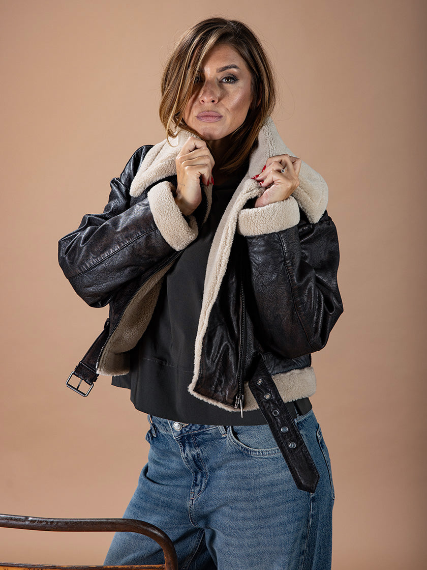 Lederjacke «Fake Fur» von FREAKY NATION