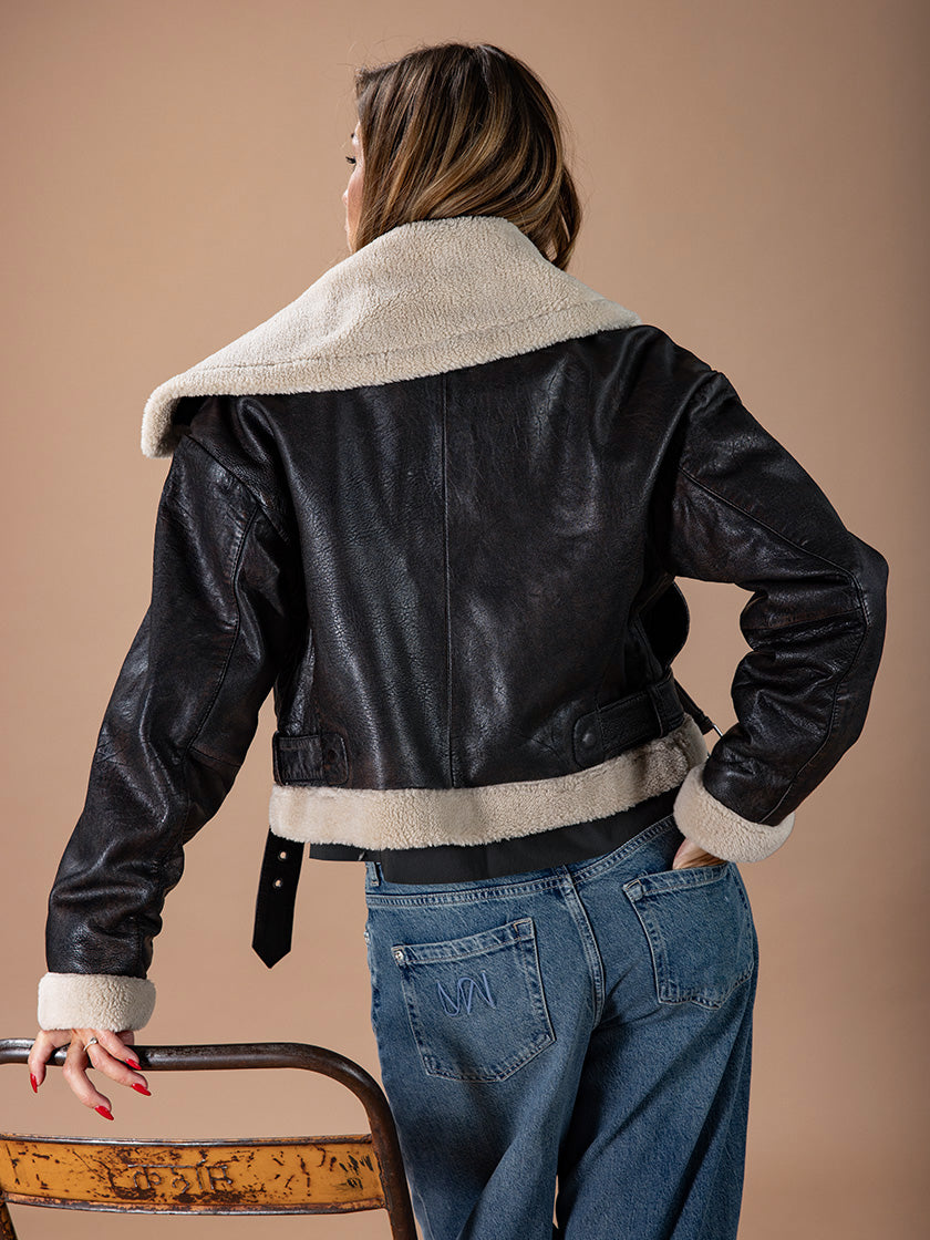 Lederjacke «Fake Fur» von FREAKY NATION
