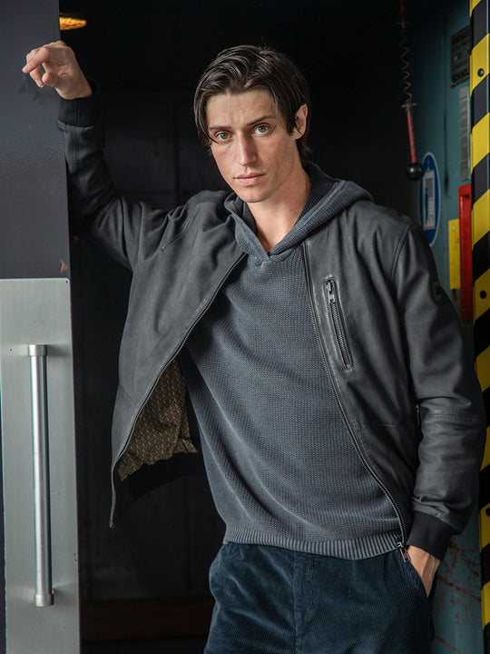 Lederjacke «Ken» von Q-21