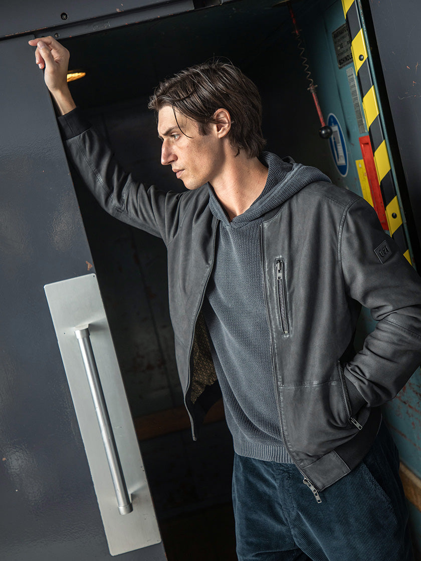 Lederjacke «Ken» von Q-21