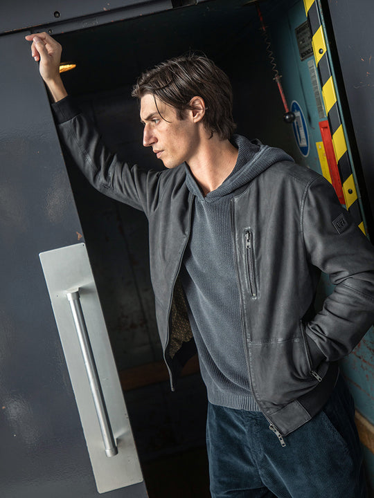 Lederjacke «Ken» von Q-21