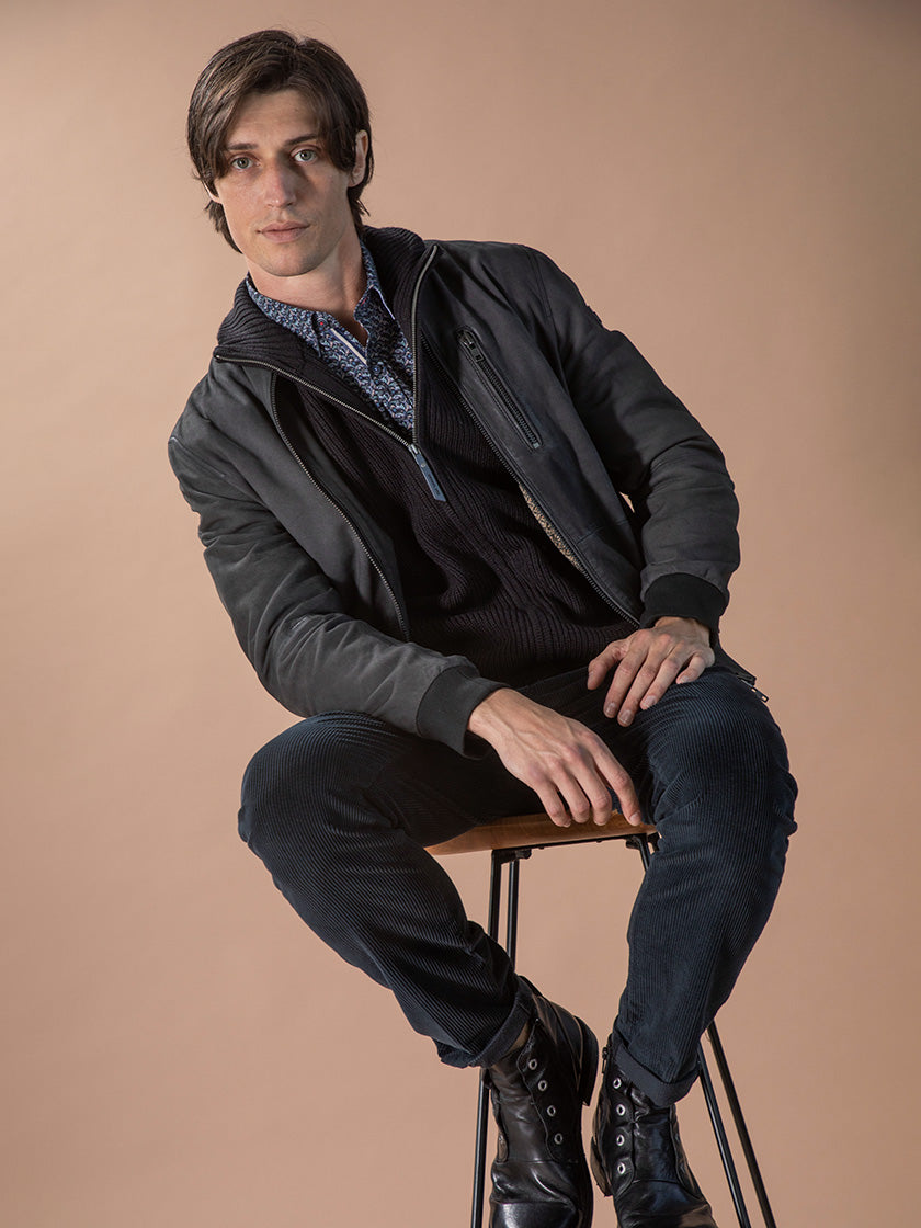 Lederjacke «Ken» von Q-21