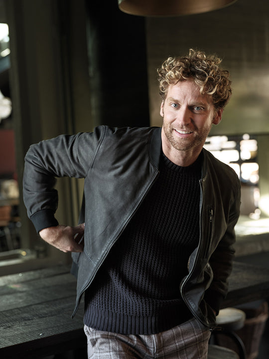 Lederjacke «Ken» von Q-21