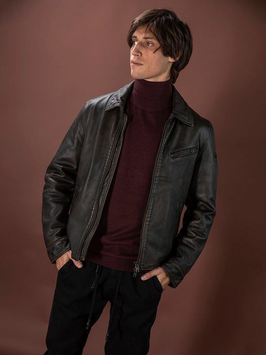 Lederjacke «Kolt» von Q-21
