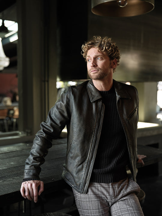 Lederjacke «Kolt» von Q-21