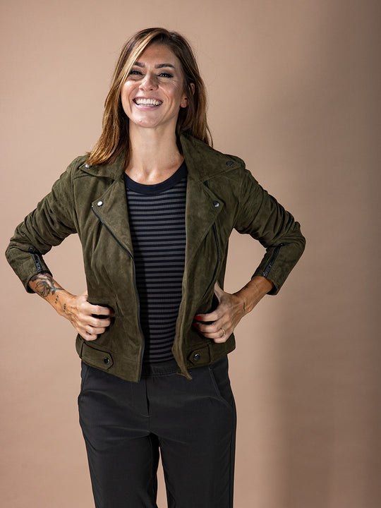 Lederjacke «Kate» von Q-21