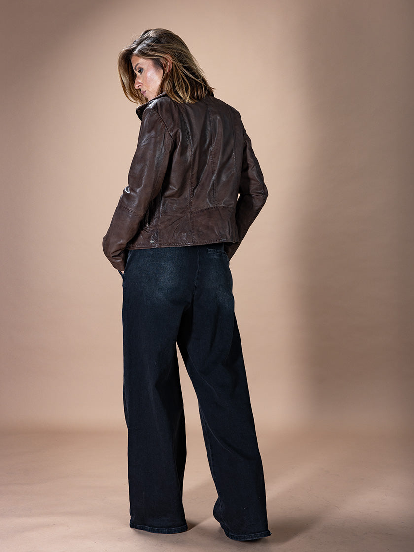 Lederjacke «Kim Lamm» von Q-21