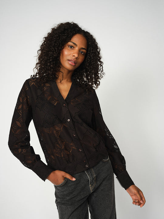 Bluse «Monja Yen Lace» von MOS MOSH