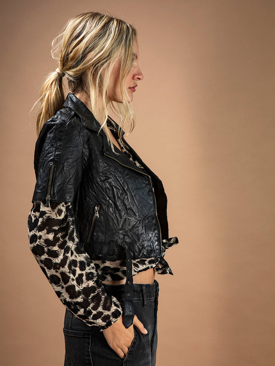 Veste en cuir « Little Bijou » de FREAKY NATION