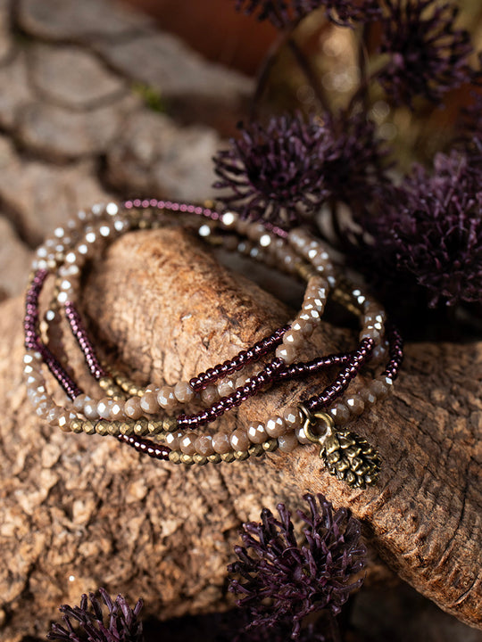 Armband «Arven prune» von CORAZON